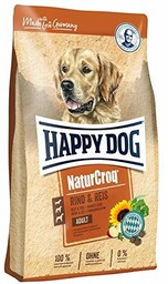 HAPPY DOG Natur- Croq wołowina i ryż 15kg