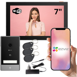 Zestaw Wideodomofon WiFi Dwużyłowy 2K HP7 Ezviz Otwieranie