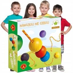 Zabawki Drewniane Edukacyjne Do Nawlekania Dzieci