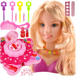 LALKA GŁÓWKA głowa lalki fryzjerska Zestaw Do Malowania