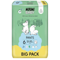 MUUMI Baby pieluchomajtki Pants rozmiar 6 (12-20kg), 52szt.