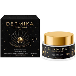 Dermika Luxury Caviar, Kawiorowy Krem Odbudowujący 70+ Dzień/noc,