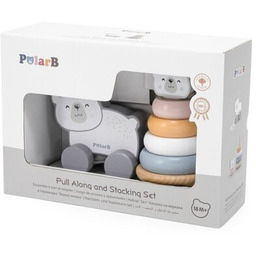 VIGA Zabawka edukacyjna PolarB Zestaw do ciągnięcia Miś