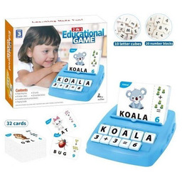 Edukacyjna Gra Słów 2W1 Dopasuj Literki, Nauka Języka