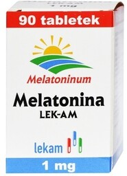 Melatonina LEK-AM zaburzenia snu i czuwania 1 mg,