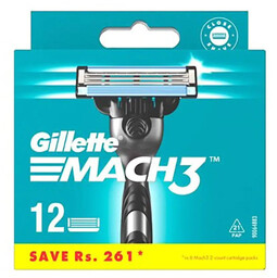 Gillette Wkłady do maszynek Gillette Mach3 12 sztuk