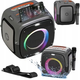 Głośnik bluetooth przenośny z mikrofonem Karaoke Manta Ares