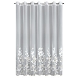 Eurofirany Firana 300x250 Alira kremowa szampańska zdobiona haftem