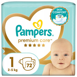 Pampers Premium Care 1 72 szt. 2-5 kg