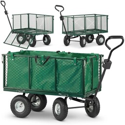 Wózek ogrodowy transportowy z siatką przyczepka HIGHER 250