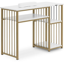 Biurko kosmetyczne do manicure z podpórką na dłonie