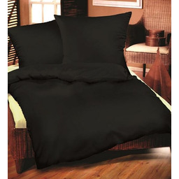 Karo Pościel bawełniana 160x200 czarna 27 Jednobarwna