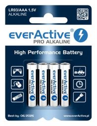 4 x baterie alkaliczne everActive Pro LR03 /