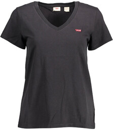 T-SHIRT LEVIS Z KRÓTKIM RĘKAWEM DAMSKI CZARNY