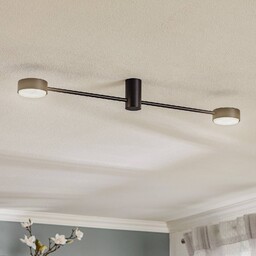 Nowodvorski Lighting Lampa sufitowa Orbit II, czarna, 2-punktowa
