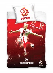 pościel piłkarska Arkadiusz Milik Polska Pzpn 160x200 bawełna