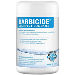 Barbicide, chusteczki do dezynfekcji wszystkich powierzchni niezawierające alkoholu,