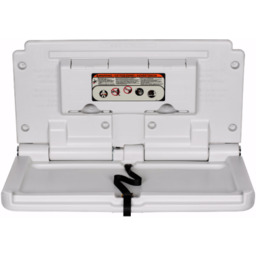 Przewijak dziecięcy montowany na ścianie w obudowie ze