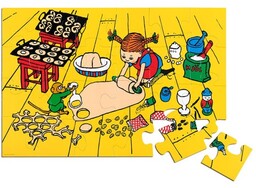 Puzzle Podłogowe Pippi, 24 Szt.