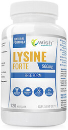 Wish Lysine Forte 500 mg, 120 kapsułek