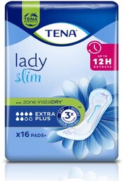 TENA SLIM EXTRA PLUS Wkładki anatomiczne, 16 sztuk