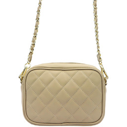 Luka listonoszka damska pikowana skóra naturalna torebka przez