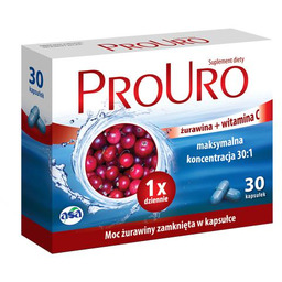 PROURO, 30kaps. - żurawina i witamina C