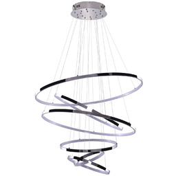 Lampa wisząca chromowana metalowa okrągła AZ2990 z serii