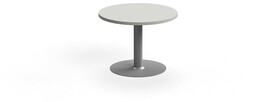 Stolik kawowy VERTICUS, Ø700x500 mm, jasnoszary/srebrny