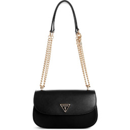 GUESS Damskie Daryna Cabrio Crossbody Flap Crossbody, Czarny,