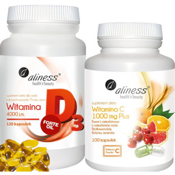 Wiosenny Zestaw Suplementów Aliness - Witamina D3 4000
