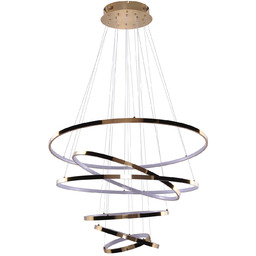 Lampa wisząca złota metalowa okrągła AZ2921 z serii