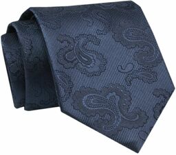 Krawat - ALTIES - Granat, Motyw Kwiatowy KRALTS0734