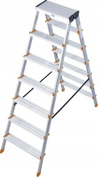 Drabina aluminiowa Krause 2x7 ze stopniami Dopplo