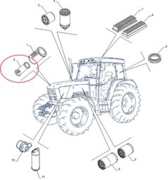 FILTR POWIETRZA WEWNĘTRZNY 87682977