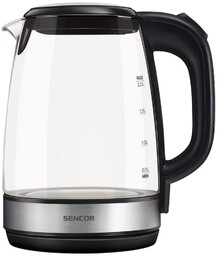 Duży Czajnik bezprzewodowy Sencor SWK2080BK 2200W 2L przezroczysty
