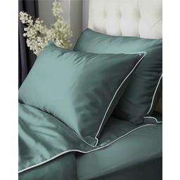 Pościel satynowa 160x200 Mako Satin 62 miętowa