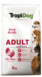 TROPIDOG Premium Adult Small Breeds z indykiem