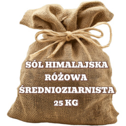 Sól himalajska różowa średnioziarnista 25 kg HURT