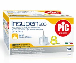 PIC Insupen -30G 0,30 x 8mm Igły