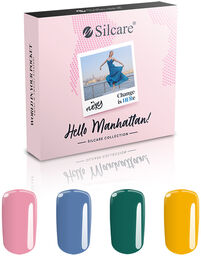 Silcare Lakiery Hybrydowe Flexy - Zestaw Hello Manhattan