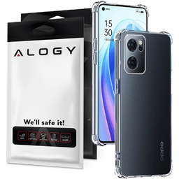 Silikonowe etui pancerne ShockProof Alogy do Oppo Reno7