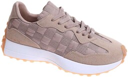 Wiązane damskie buty sportowe Khaki