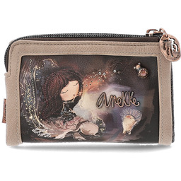 Anekke Brązowy Elegancki Damski Portfel