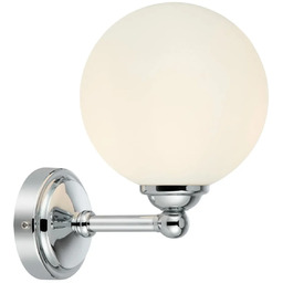 Kinkiet TROPEA 1L White/Chrome IP44 109022 - Markslojd