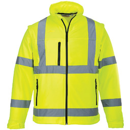 PORTWEST S428 SOFTSHELL OSTRZEGAWCZY (3 WARSTWY); ŻÓŁTY