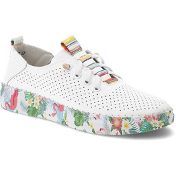 Artiker Półbuty damskie, skóra naturalna ażurowa cholewka klasyczne