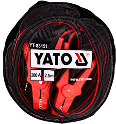 Kable przewody rozruchowe grube 200A 2x2,5m YATO