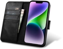 iCarer Oil Wax Wallet Case 2in1 etui iPhone
