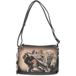 Anekke Brązowa Torebka Modna Damska Listonoszka